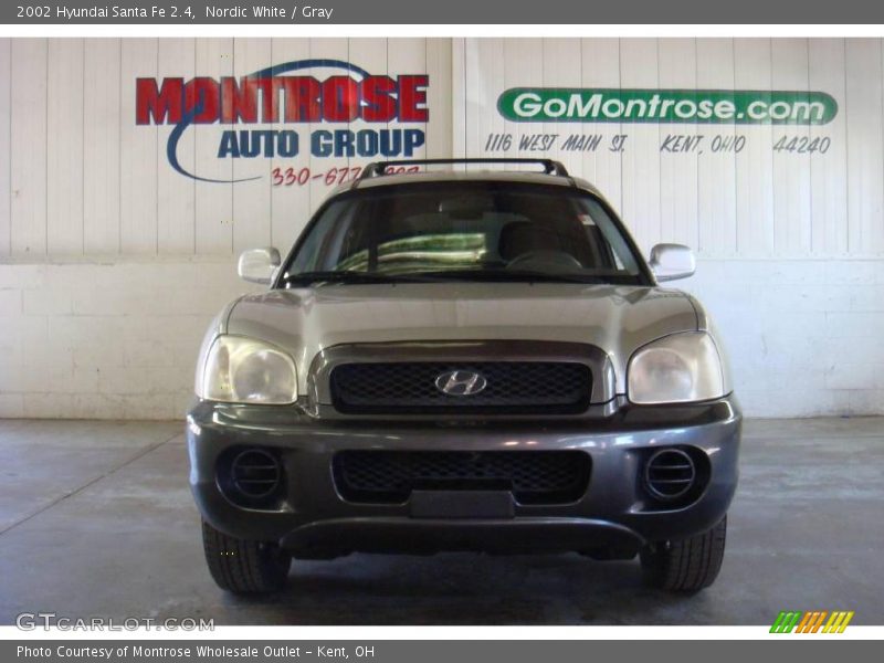 Nordic White / Gray 2002 Hyundai Santa Fe 2.4