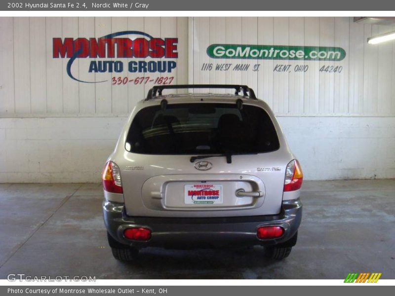 Nordic White / Gray 2002 Hyundai Santa Fe 2.4