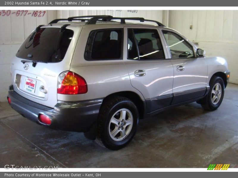 Nordic White / Gray 2002 Hyundai Santa Fe 2.4