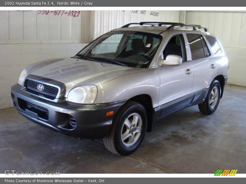Nordic White / Gray 2002 Hyundai Santa Fe 2.4
