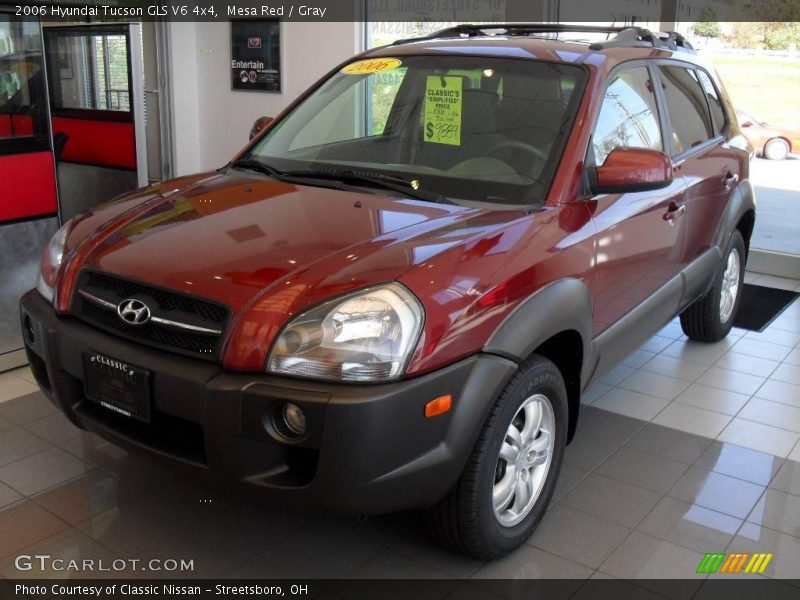 Mesa Red / Gray 2006 Hyundai Tucson GLS V6 4x4