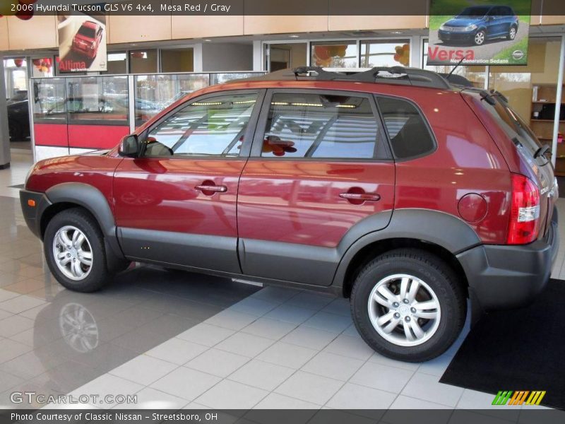 Mesa Red / Gray 2006 Hyundai Tucson GLS V6 4x4