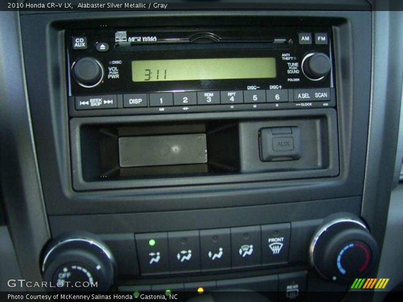 Alabaster Silver Metallic / Gray 2010 Honda CR-V LX