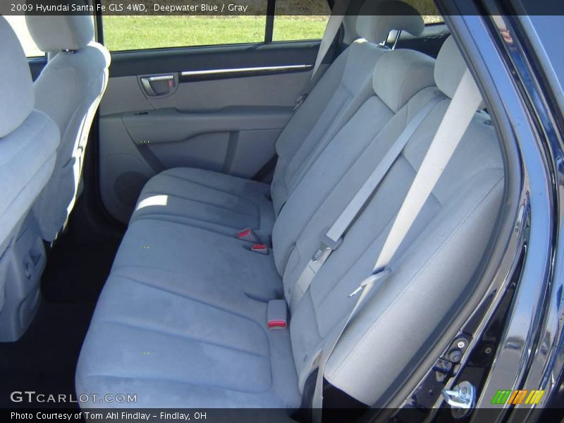 Deepwater Blue / Gray 2009 Hyundai Santa Fe GLS 4WD