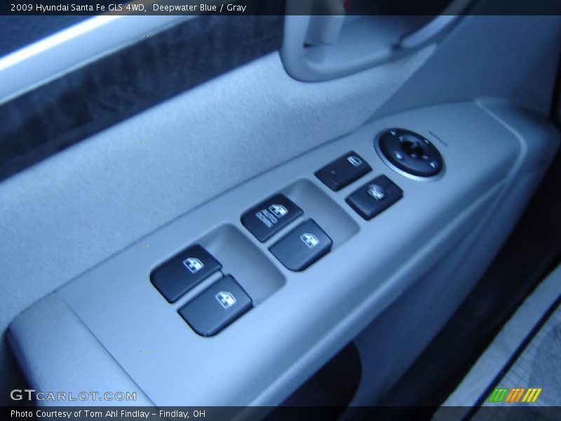 Deepwater Blue / Gray 2009 Hyundai Santa Fe GLS 4WD