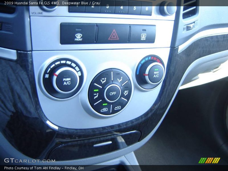 Deepwater Blue / Gray 2009 Hyundai Santa Fe GLS 4WD