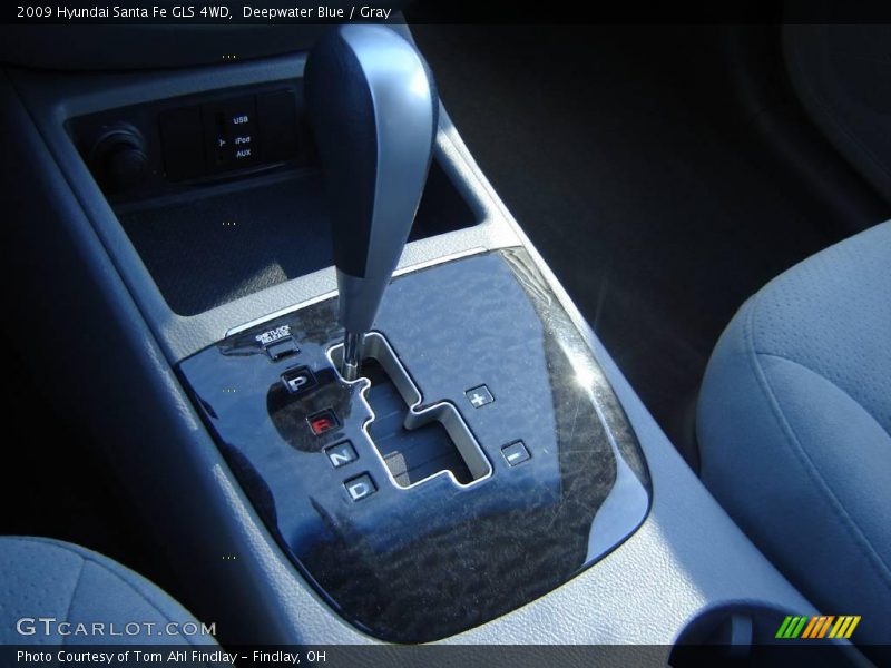 Deepwater Blue / Gray 2009 Hyundai Santa Fe GLS 4WD