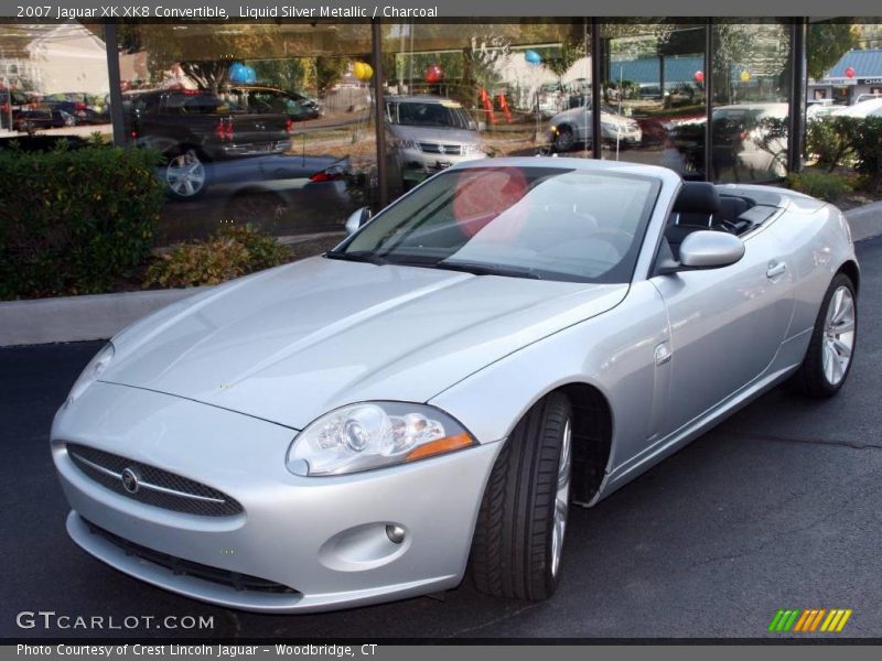 Liquid Silver Metallic / Charcoal 2007 Jaguar XK XK8 Convertible