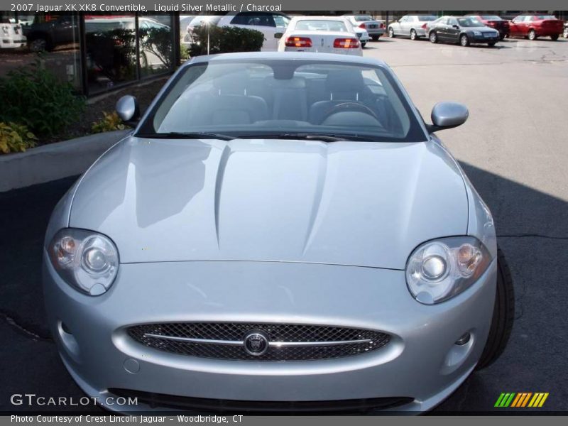 Liquid Silver Metallic / Charcoal 2007 Jaguar XK XK8 Convertible