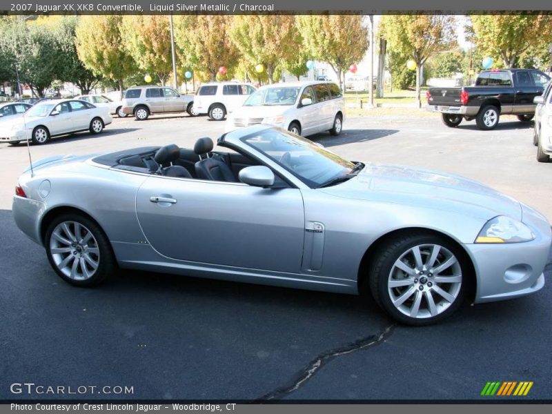 Liquid Silver Metallic / Charcoal 2007 Jaguar XK XK8 Convertible