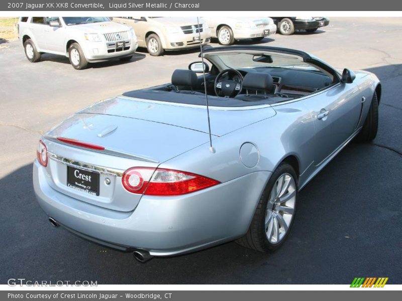 Liquid Silver Metallic / Charcoal 2007 Jaguar XK XK8 Convertible