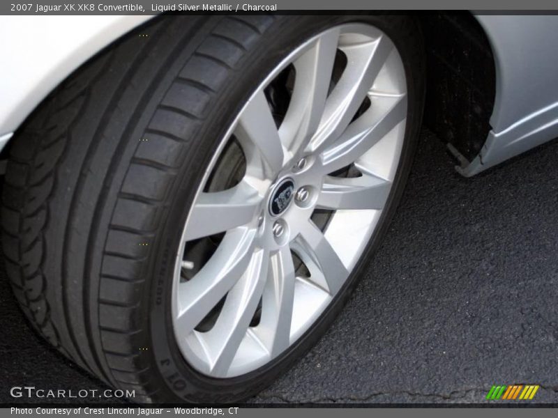 Liquid Silver Metallic / Charcoal 2007 Jaguar XK XK8 Convertible