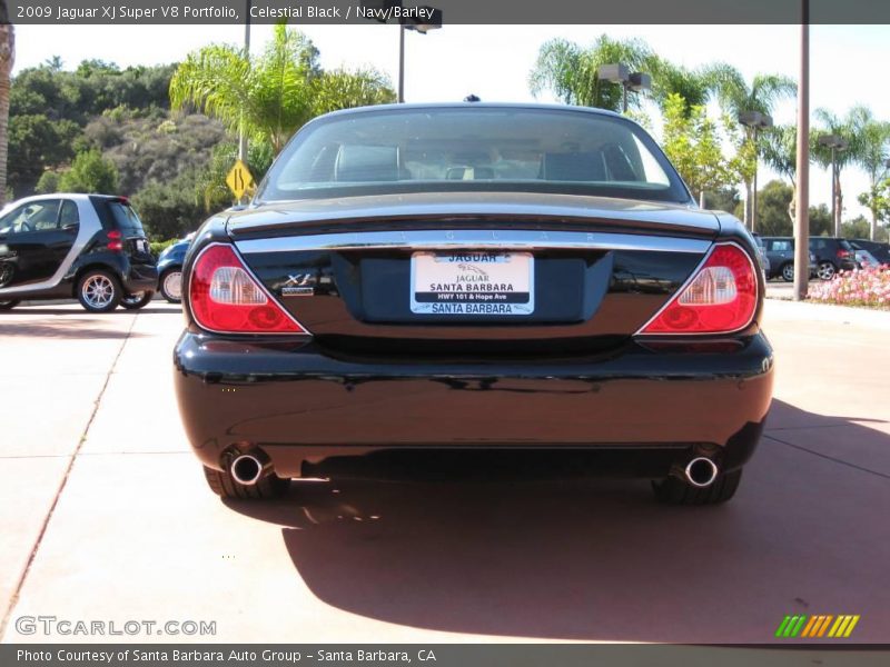 Celestial Black / Navy/Barley 2009 Jaguar XJ Super V8 Portfolio