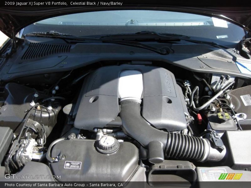 Celestial Black / Navy/Barley 2009 Jaguar XJ Super V8 Portfolio