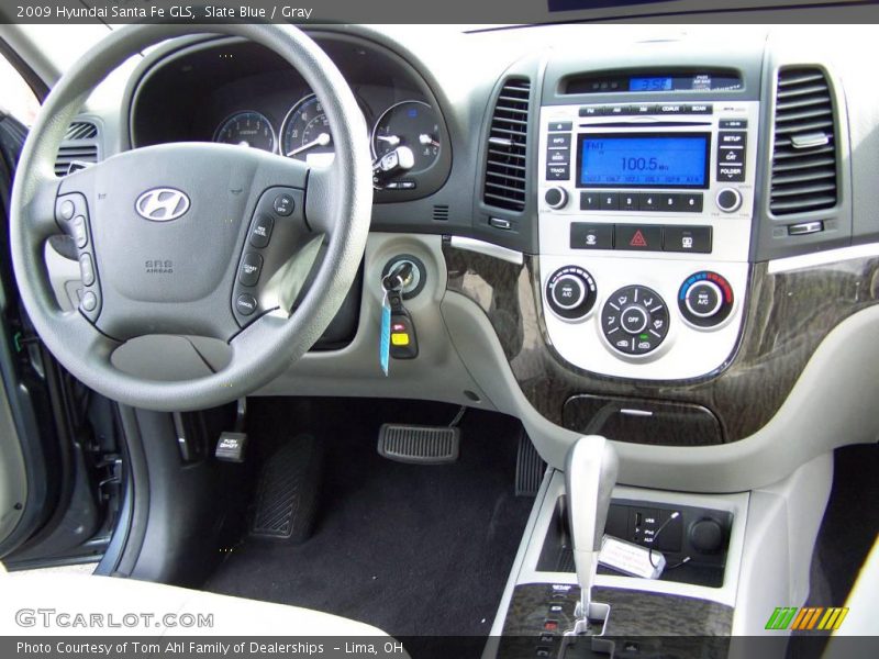 Slate Blue / Gray 2009 Hyundai Santa Fe GLS