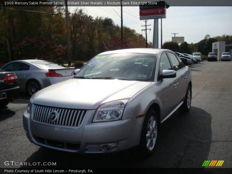 Brilliant Silver Metallic / Medium Dark Flint/Light Stone 2009 Mercury Sable Premier Sedan