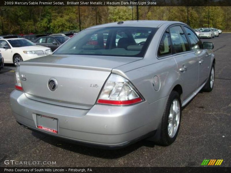 Brilliant Silver Metallic / Medium Dark Flint/Light Stone 2009 Mercury Sable Premier Sedan