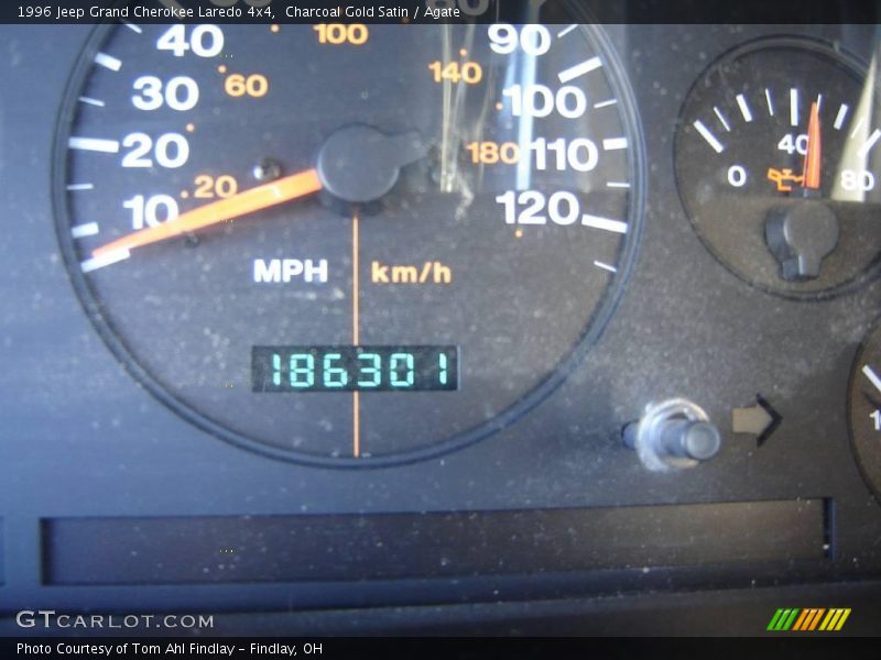 Charcoal Gold Satin / Agate 1996 Jeep Grand Cherokee Laredo 4x4
