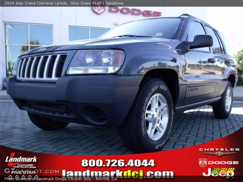 Onyx Green Pearl / Sandstone 2004 Jeep Grand Cherokee Laredo