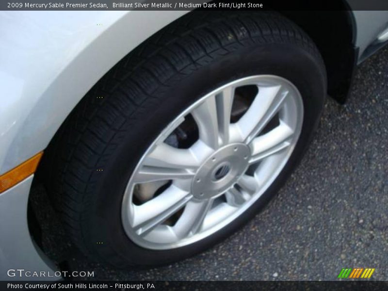 Brilliant Silver Metallic / Medium Dark Flint/Light Stone 2009 Mercury Sable Premier Sedan