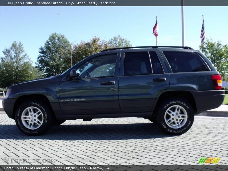 Onyx Green Pearl / Sandstone 2004 Jeep Grand Cherokee Laredo