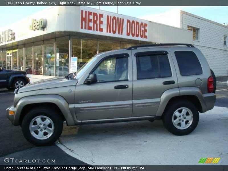 Light Khaki Metallic / Light Taupe/Dark Slate Gray 2004 Jeep Liberty Limited 4x4