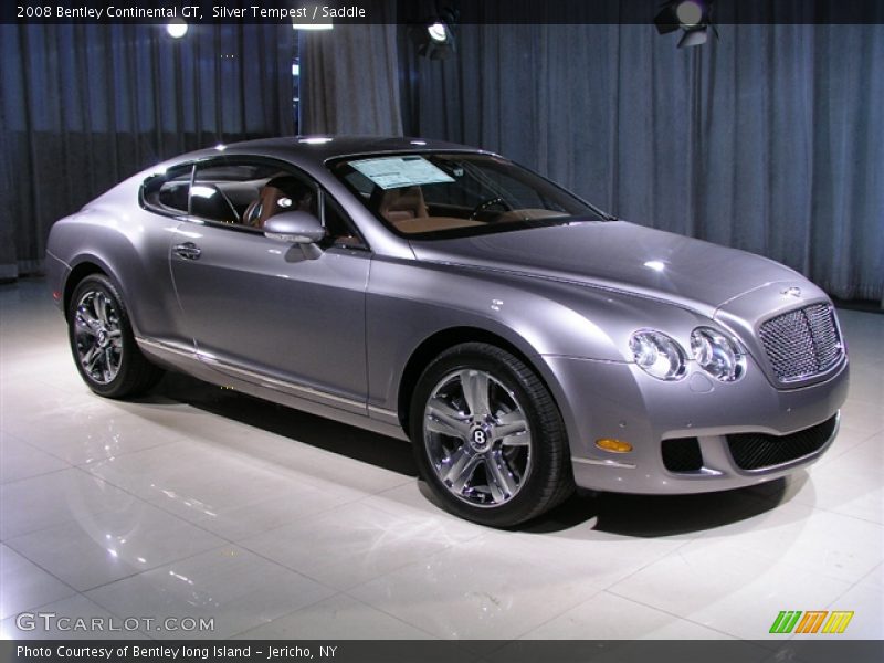 Silver Tempest / Saddle 2008 Bentley Continental GT