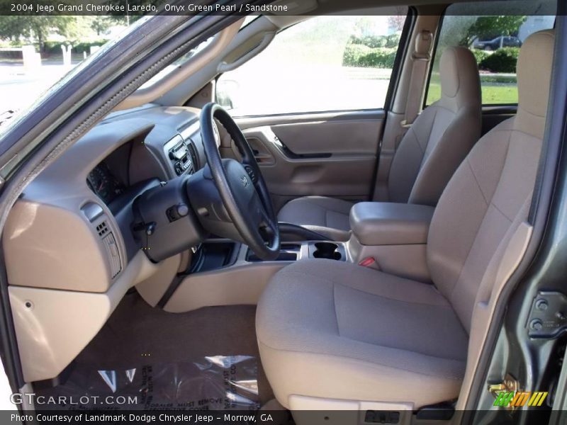 Onyx Green Pearl / Sandstone 2004 Jeep Grand Cherokee Laredo