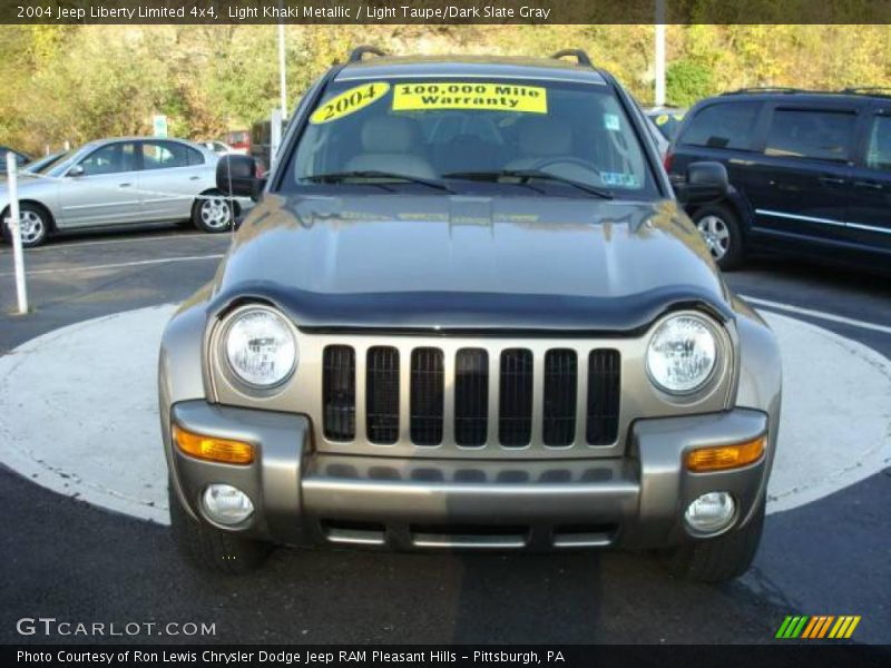 Light Khaki Metallic / Light Taupe/Dark Slate Gray 2004 Jeep Liberty Limited 4x4