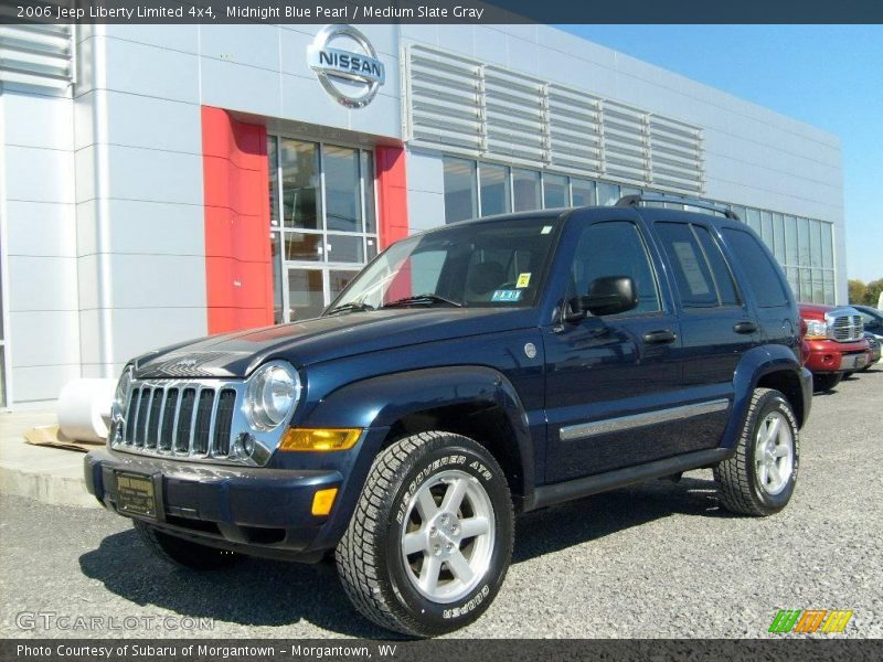Midnight Blue Pearl / Medium Slate Gray 2006 Jeep Liberty Limited 4x4