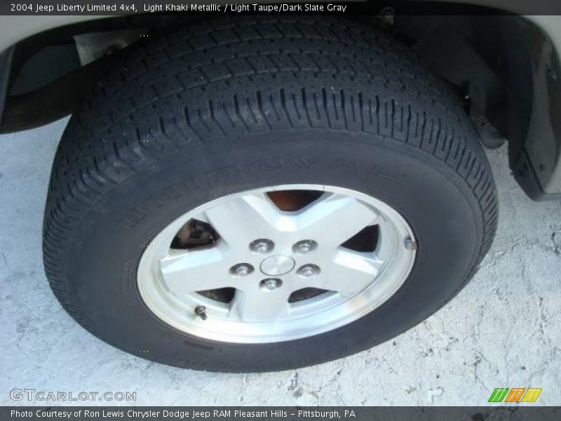 Light Khaki Metallic / Light Taupe/Dark Slate Gray 2004 Jeep Liberty Limited 4x4