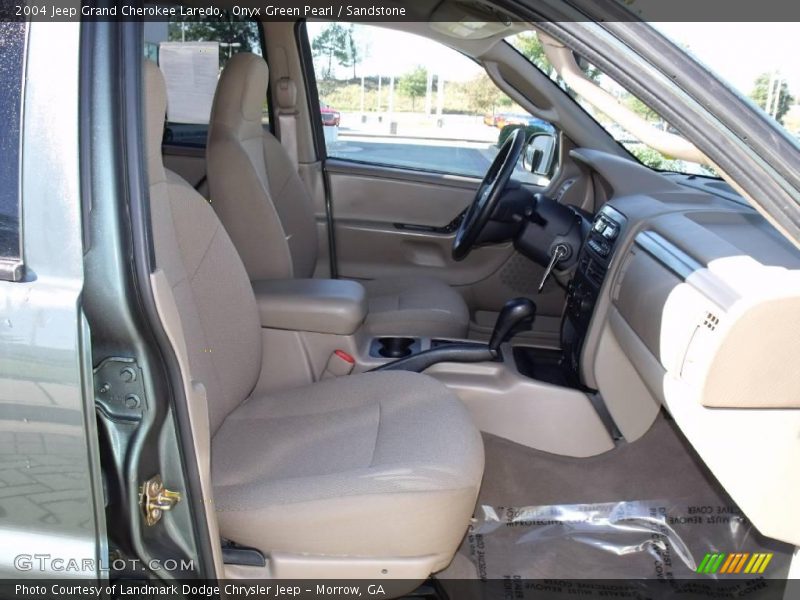 Onyx Green Pearl / Sandstone 2004 Jeep Grand Cherokee Laredo