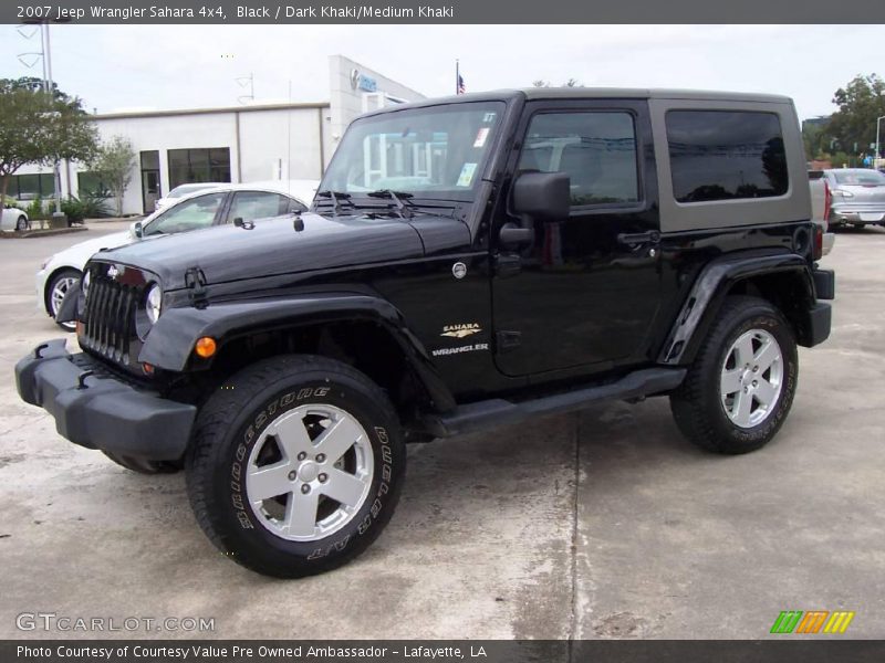 Black / Dark Khaki/Medium Khaki 2007 Jeep Wrangler Sahara 4x4