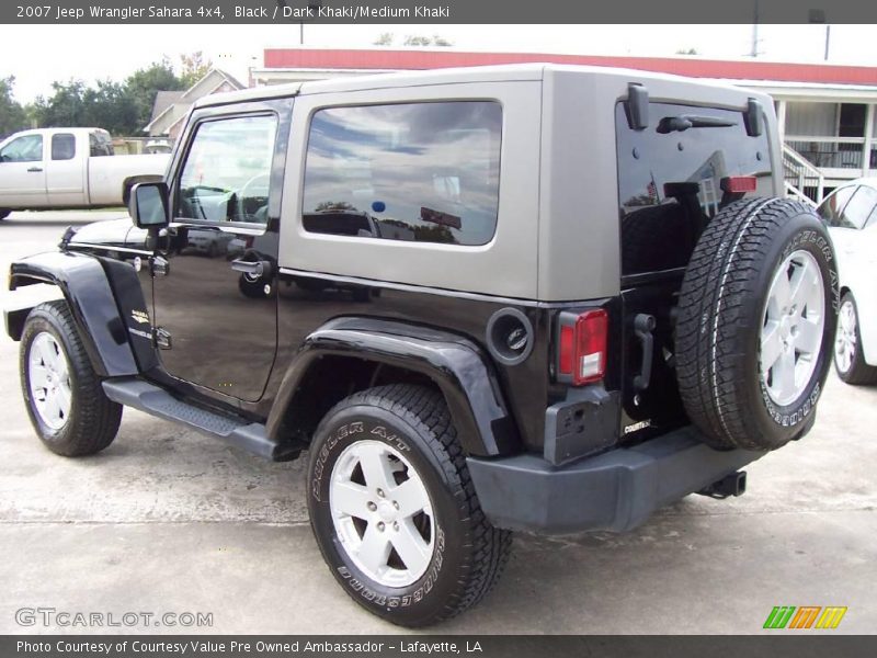 Black / Dark Khaki/Medium Khaki 2007 Jeep Wrangler Sahara 4x4