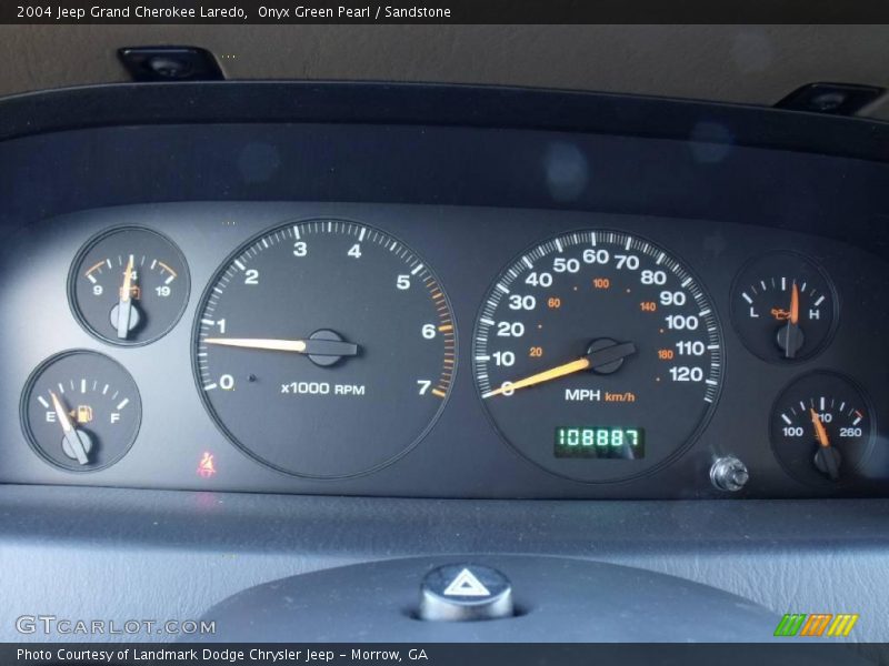 Onyx Green Pearl / Sandstone 2004 Jeep Grand Cherokee Laredo