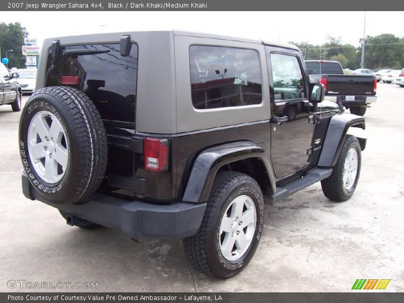 Black / Dark Khaki/Medium Khaki 2007 Jeep Wrangler Sahara 4x4