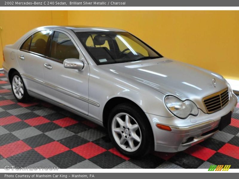 Brilliant Silver Metallic / Charcoal 2002 Mercedes-Benz C 240 Sedan