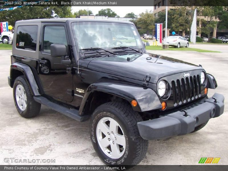 Black / Dark Khaki/Medium Khaki 2007 Jeep Wrangler Sahara 4x4
