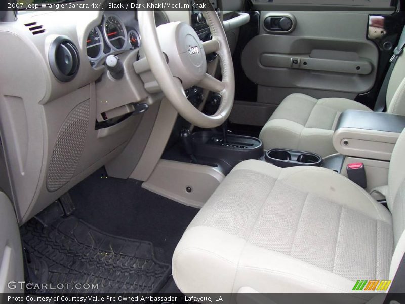 Black / Dark Khaki/Medium Khaki 2007 Jeep Wrangler Sahara 4x4
