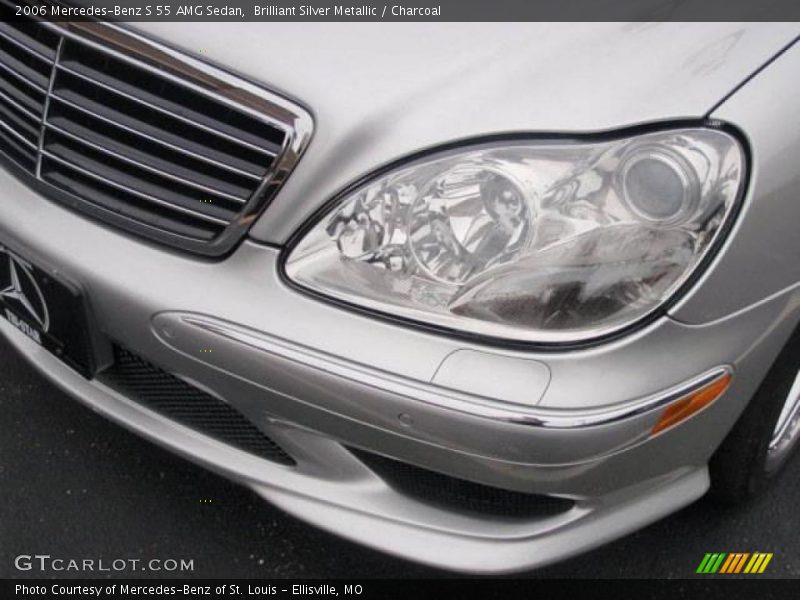 Brilliant Silver Metallic / Charcoal 2006 Mercedes-Benz S 55 AMG Sedan