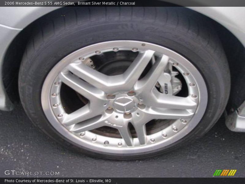 Brilliant Silver Metallic / Charcoal 2006 Mercedes-Benz S 55 AMG Sedan