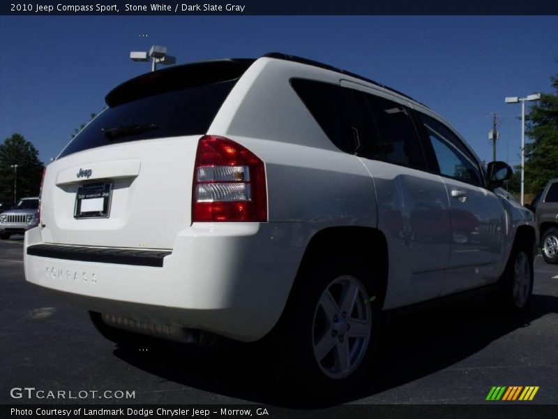Stone White / Dark Slate Gray 2010 Jeep Compass Sport