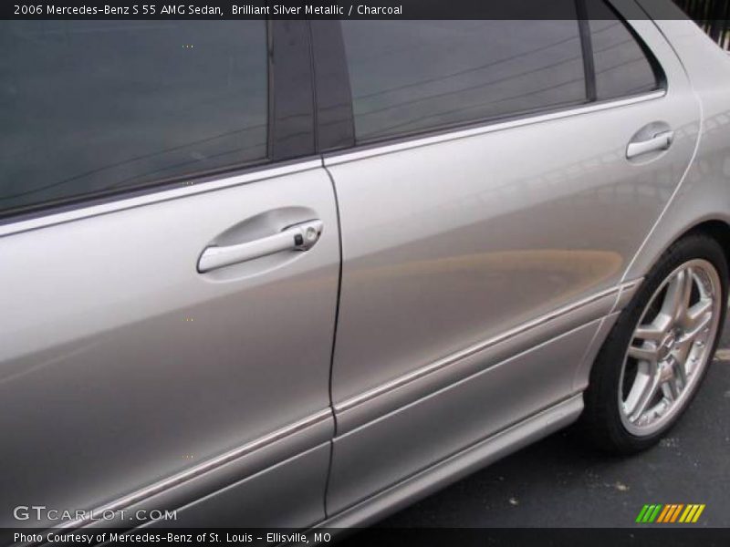 Brilliant Silver Metallic / Charcoal 2006 Mercedes-Benz S 55 AMG Sedan