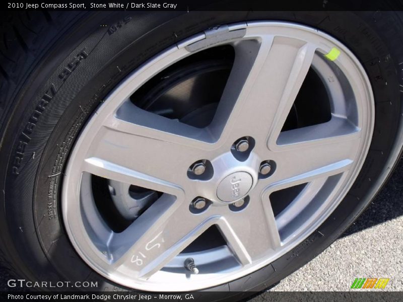 Stone White / Dark Slate Gray 2010 Jeep Compass Sport