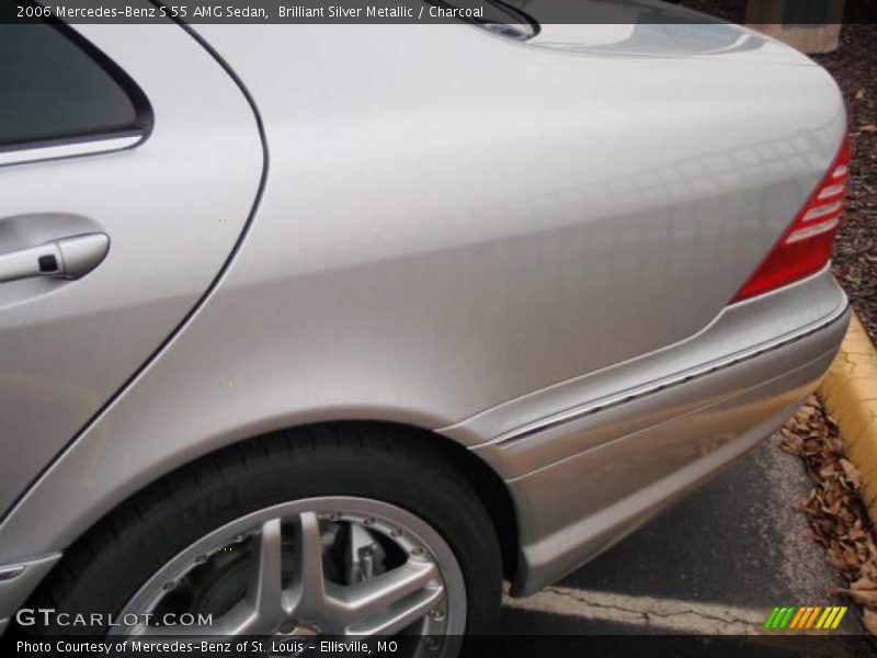 Brilliant Silver Metallic / Charcoal 2006 Mercedes-Benz S 55 AMG Sedan