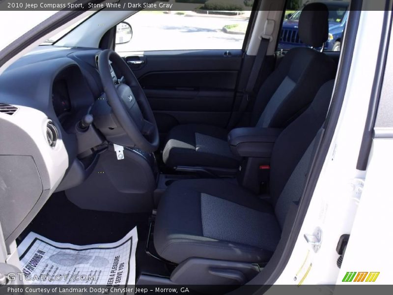 Stone White / Dark Slate Gray 2010 Jeep Compass Sport