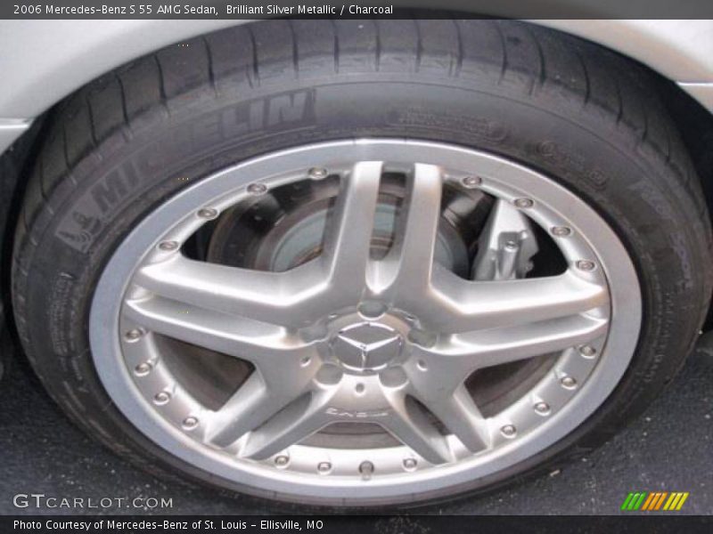 Brilliant Silver Metallic / Charcoal 2006 Mercedes-Benz S 55 AMG Sedan