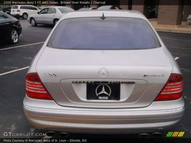 Brilliant Silver Metallic / Charcoal 2006 Mercedes-Benz S 55 AMG Sedan