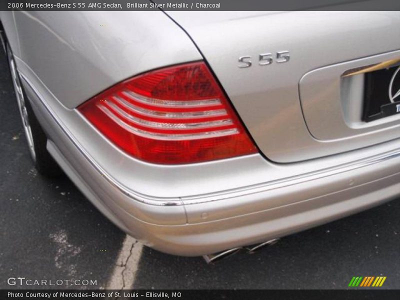Brilliant Silver Metallic / Charcoal 2006 Mercedes-Benz S 55 AMG Sedan