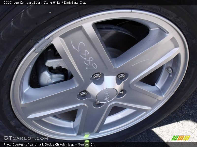 Stone White / Dark Slate Gray 2010 Jeep Compass Sport